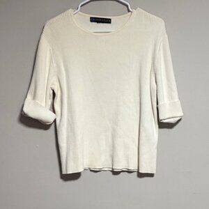 Cream Short Sleeve Top